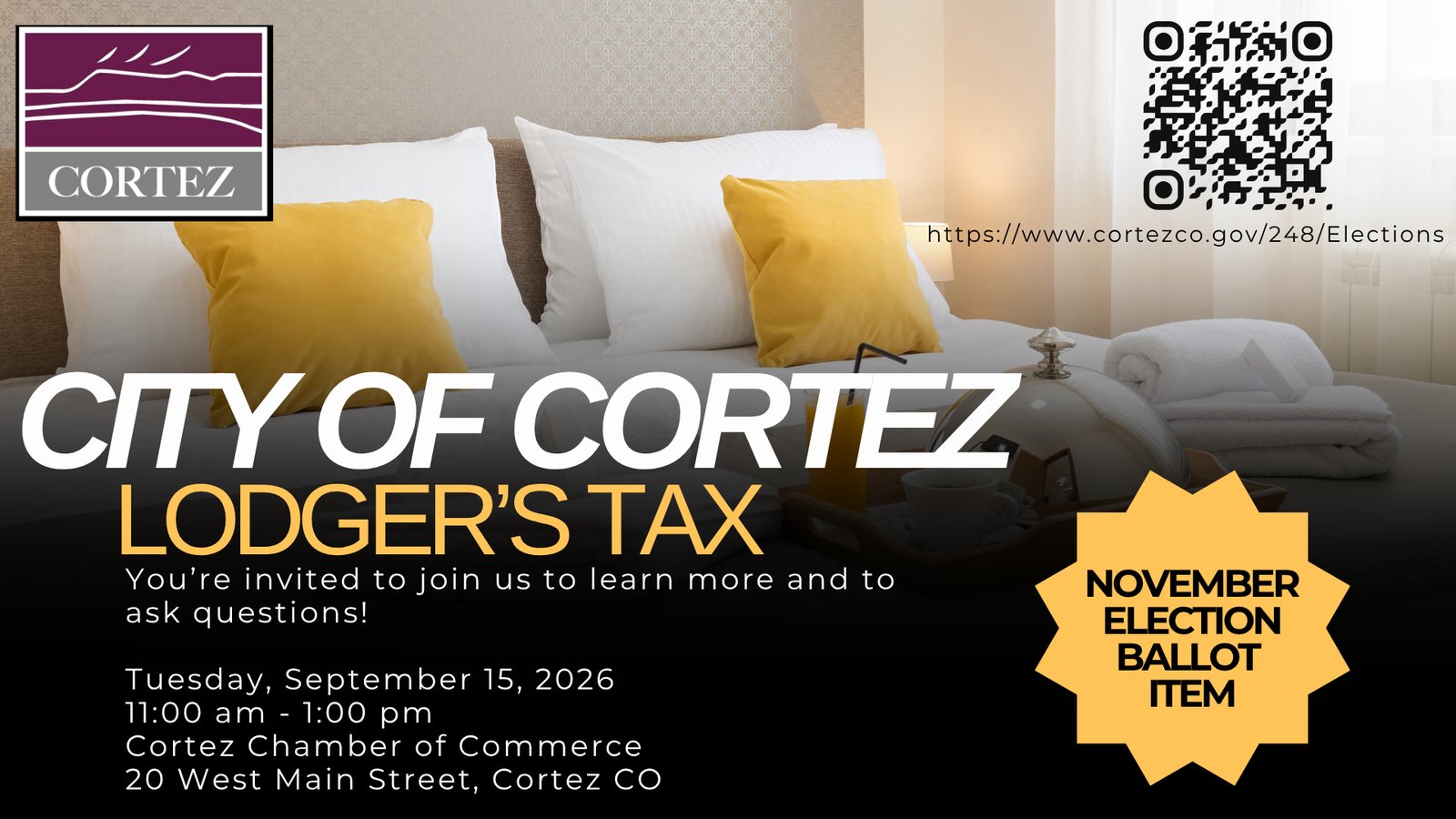 Community Engagement Opportunities on Lodger's Tax Ballot Measure